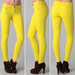 RAG & BONE Neon Yellow Leggings